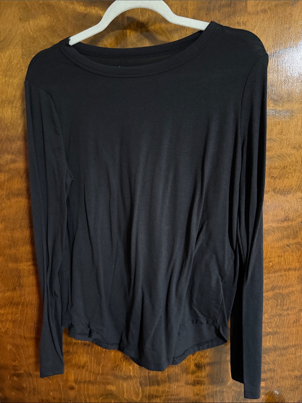 Mudd Black Long Sleeve Crewneck Top